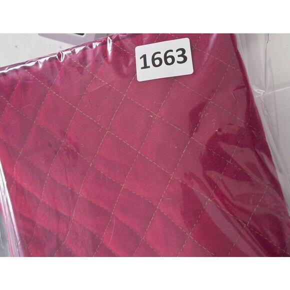 Holiday Poinsettia Red Table Runner Quilted 13" x 66" - Picture 5 of 5